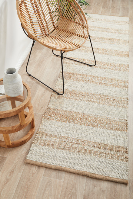 Bosa Natural Stripe Runner