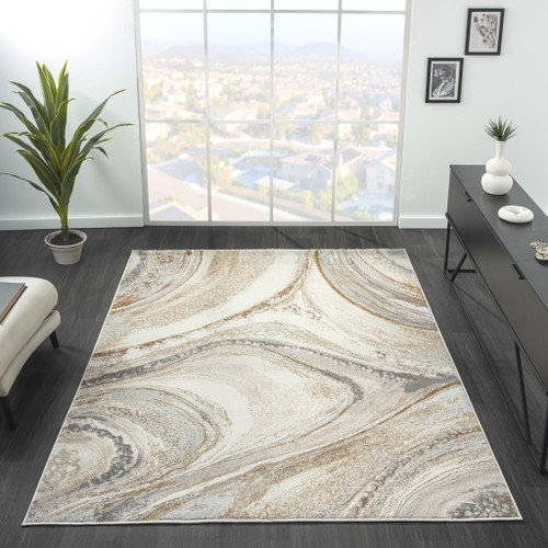 Amira Textured Sand Rug - Rugs Express