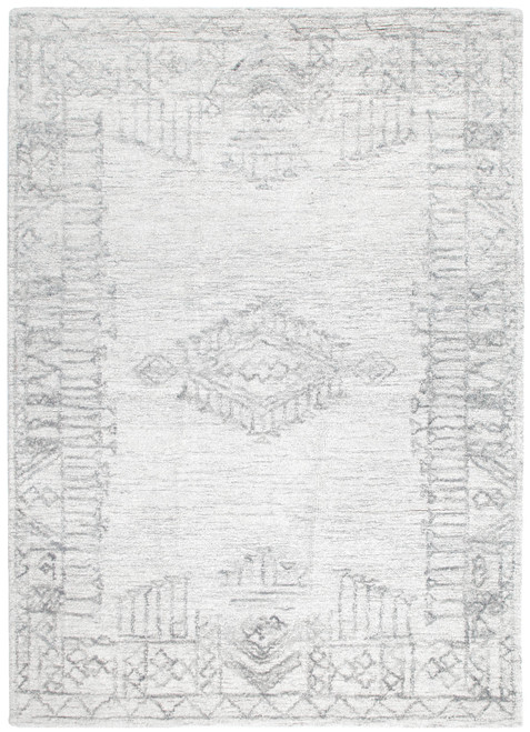 Oriental Design Ivory Wool Rug