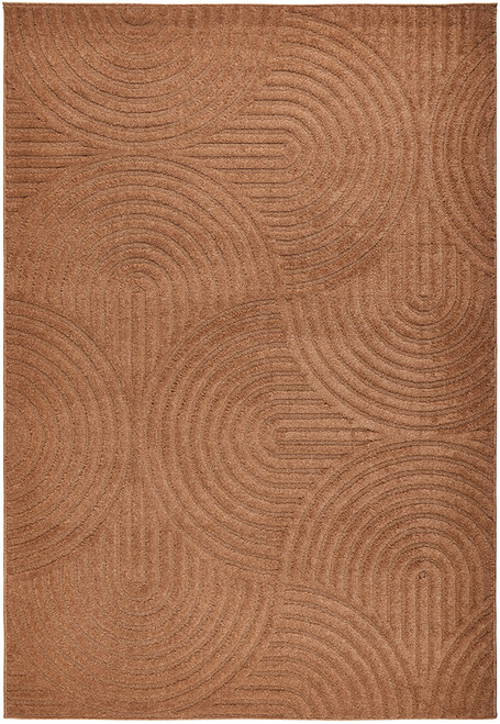 Zina Rust Swirl Rug