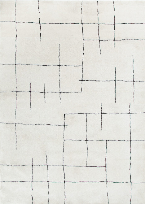 Otto Abstract Black Lines Rug