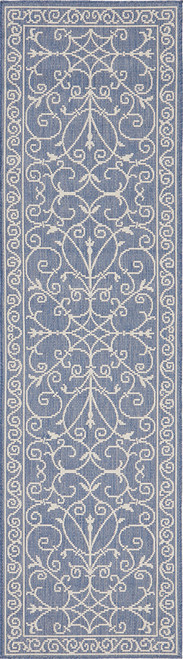 Coastal Blue Outdoor Runner