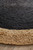 Alpine Black Jute Round Rug