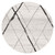 Avoca 452 Grey Wash Round Rug