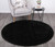 Chloe Soft Black Shag Round