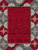 Abi Red Pattern Border Rug