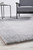 silver shaggy rug