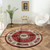 Aston Red Classic Round Rug