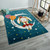 Hannah Blue Girl On Moon Rug