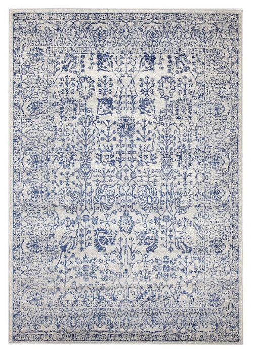 Evoke 256 Washed Blue Rug - Rugs Express