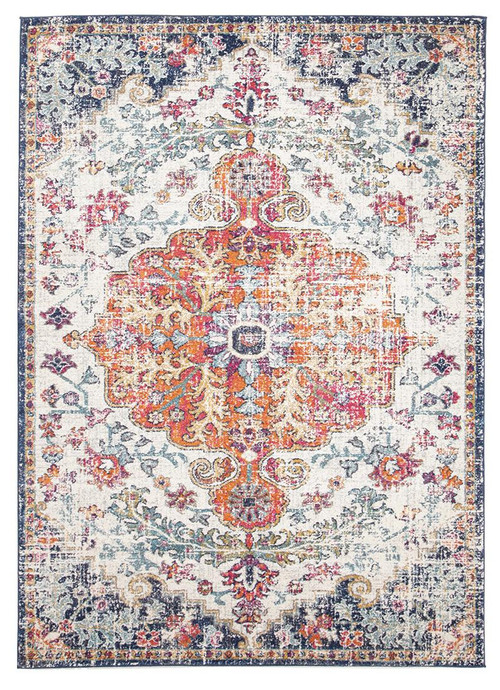 Evoke 254 White Rustic Rug - Rugs Express