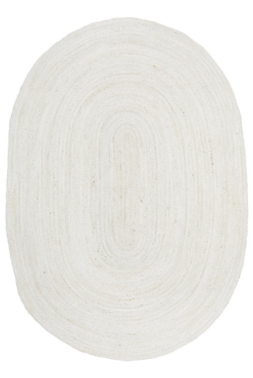 Ari Oval White Jute Rug Rugs Express