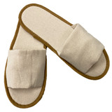 Open Toe Natural Slippers One Size