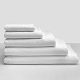 Commercial Jubilee 80/20 4mm Sateen Stripe Flat Sheets and Pillowcases