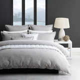 Ascot Pewter Duvet Cover Set by Platinum Collection