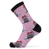 Ribbon Cat Bamboo Socks by Had Socks