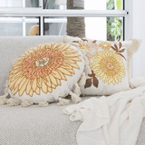 Sunflower Round Cushion by Bambury