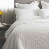 White Dreams Waffle Duvet Cover Set by Seneca