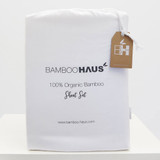 100% Bamboo White Sheet Set by Bamboo Haus