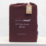 100% Bamboo Burgundy Sheet Set by Bamboo Haus