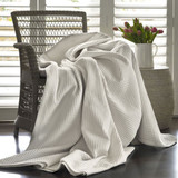 Artemis Silver Waffle Blanket by Baksana