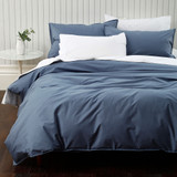 250TC Pure Cotton Denim Duvet Cover Set by MM Linen