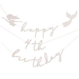 Mermaid Bunting Happy Birthday