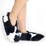 Women's Cow Print Slippers by SnuggUps