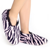 Women's Zebra Print Slippers by SnuggUps