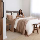 Lores Stone Duvet Cover Set by Bambury