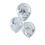 Pick & Mix Balloons Confetti Silver