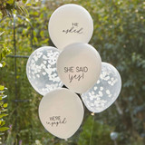 Engaged Balloon Bundle Confetti