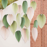 Backdrop Paper Palm Spear Fans