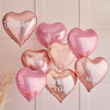 Blush Hen Customisable Balloon Cluster