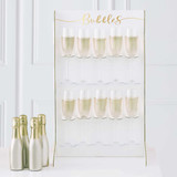 Gold Wedding Prosecco Wall