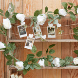 Rustic Country Wedding Garland Flowers White