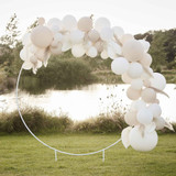 Botanical Wedding Moongate Hoop White