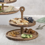 Gather 2 Tier Round Serving Tower by Ladelle