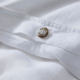 Ravello Linen White Duvet Cover by Weave