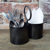 Gunmetal Double Pots With Handle by Backyard