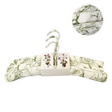 Garden Green Padded Coat Hangers Set of 3 by Linens and More