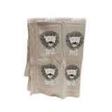 Cotton Multi Lion Throw by Le Forge