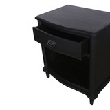 French Bedside Drawer Black by Le Forge
