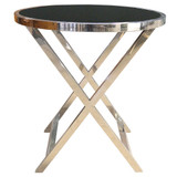 Bari Side Table Stainless by Le Forge