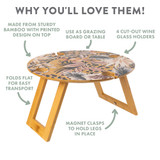 Leopard Foldable Picnic Table by Splosh