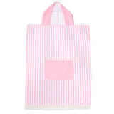 Pink Hooded Kids Poncho by Splosh