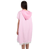 Pink Hooded Adult Poncho by Splosh
