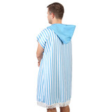Blue Hooded Adult Poncho by Splosh