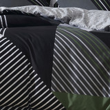 Noah Charcoal European Pillowcase by Logan and Mason