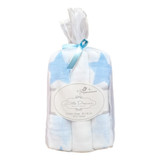 Blue Star Muslin Wraps (Set of 3) by Little Dreams
